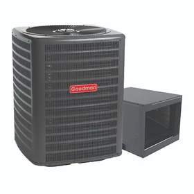 Goodman 4 Ton 13.4 SEER2 R32 Air Conditioner & 24.5" Horizontal Cased Coil