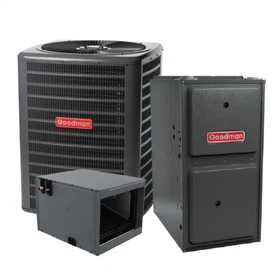 GOODMAN 3 TON 13.8 SEER2 AC & 96% AFUE 60,000 BTU GAS FURNACE SYSTEM- HORIZONTAL