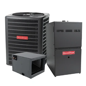 Goodman 4 Ton 13.4 Seer2 AC & 80% AFUE 120,000 BTU Gas Furnace - Horizontal