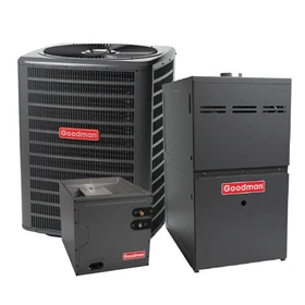 Goodman 5 Ton 13.4 Seer2 AC & 80% AFUE 120,000 BTU Gas Furnace - Horizontal