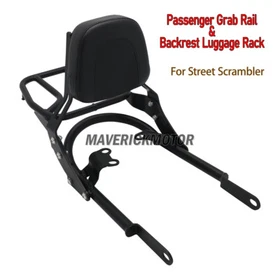 Backrest Rack Grab Rail Bar Kit For Triumph Bonneville T100 T120 Street Scramble