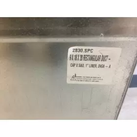 2830.SPC CAP Rectangle Insulted Duct #2 2830.SPC CAP Rectangle Insulted Duct #2