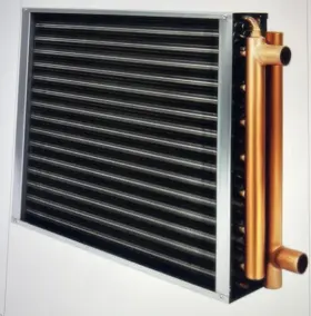 HEATER20X20 AB Water Air Heat Exchanger Copper Ports Radiator