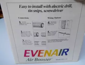 KS-1-8 AIR VENT Nos Even Evenair Flow Meter Duct Booster #2