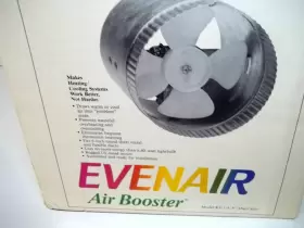 KS-1-8 AIR VENT Nos Even Evenair Flow Meter Duct Booster