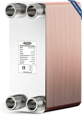 WHE5X12-70P ALORAIR Brazed Plate Heat Exchanger Mpt Ports