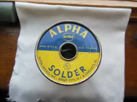 S85-500 ALPHA Solder Cen Core Plastik Rosin Roll Alloy Diam S85-500 ALPHA Solder Cen Core Plastik Rosin Roll Alloy Diam