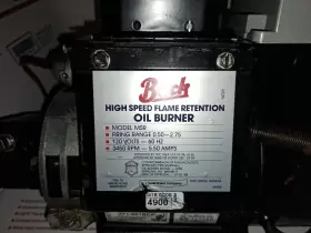 X221 BOCK Oil Burner Unit Msr Water Heater Tank #2