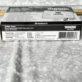 1000NC BRAEBURN Programmable Thermostat Heat Pump #3