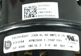 1111154 BROAD OCEAN Inducer Blower Motor #3