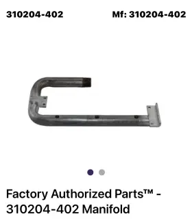 310204-402 CARRIER Gas Manifold Natural Orfices 310204-402 CARRIER Gas Manifold Natural Orfices