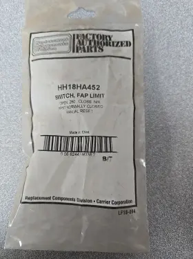 HH18HA452A CARRIER Bryant Payne Manual Limit Switch