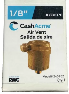 831078 CASH ACME Automatic Heating Air Vent Valve 831078 CASH ACME Automatic Heating Air Vent Valve