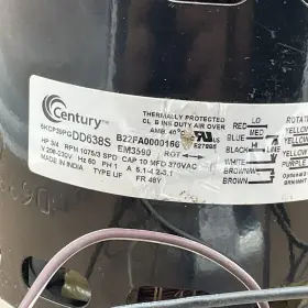 EM3590 CENTURY Rpm Drive Furnace Motor #3