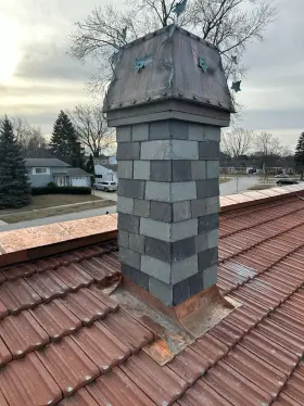 W20X20X16HCOPPER CHIMNEY Copper Cap Yvy Mod