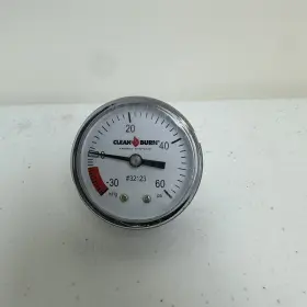 32123 CLEAN BURN Vacuum Gauge Waste Oil Heater Furnace 32123 CLEAN BURN Vacuum Gauge Waste Oil Heater Furnace