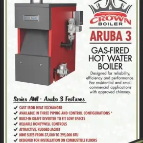 AWI095SNLT1PSU CROWN Aruba Gas Fired Water Boiler #3 AWI095SNLT1PSU CROWN Aruba Gas Fired Water Boiler #3