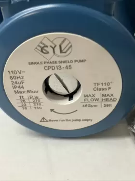 CPD13-45 Single Phase Shield Pump Cpd #3 CPD13-45 Single Phase Shield Pump Cpd #3