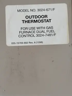 7481 DUAL Heat Fuel Pump Control Furnace Kit #2