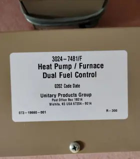 7481 DUAL Heat Fuel Pump Control Furnace Kit #3