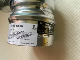 3EAL DURAVENT Vent Gas Round Elbow #2 3EAL DURAVENT Vent Gas Round Elbow #2