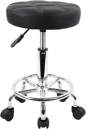 6DP-E30K DURAVENT Round Rolling Stool Chair Swivel Drafting