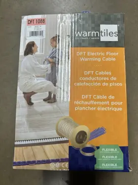 DFT1088 EASY HEAT Tiles Pink Electric Floor Heating Cable Box