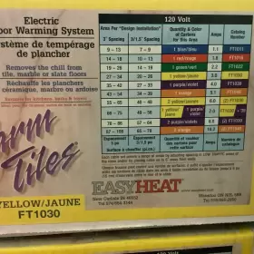 FT1030 EASYHEAT Nos Warmtiles Floor Heating #2