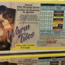 FT1030 EASYHEAT Nos Warmtiles Floor Heating