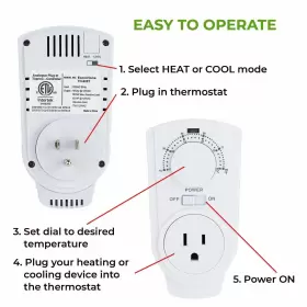 786071411739 ECONOHOME Thermostat Plugin Heating Cooling #2