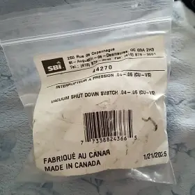 Cu-vs ENGLANDER Vacuum Shut Down Switch Cu-vs ENGLANDER Vacuum Shut Down Switch