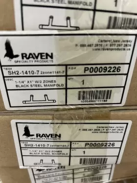 SH2-1410-7 EVERFLOW Raven Steel Zone Heating Manifold