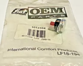 1013104 FAST HVAC PARTS Manual Flame Rollout Switch Flush