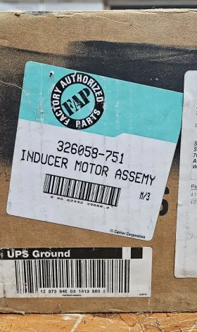 326058-751 FITS CARRIER BRYANT PAYNE Inducer Motor