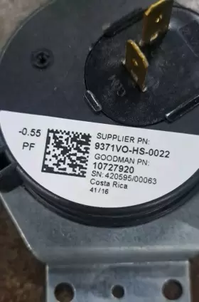 3GJ7545 FITS DIVERSITECH SUPCO Furnace Air Pressure Switch #2