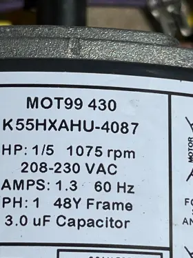 K55HXAHU-4087 FITS EMERSON US MOTORS Climatek Condenser Fan #3
