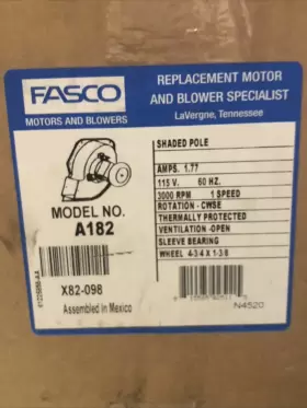 J238-112-11258 FITS JAKEL Furnace Exhaust Draft Inducer Motor #2