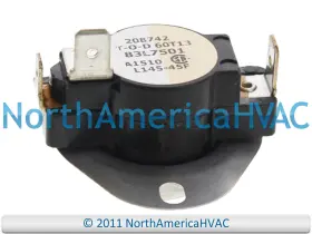 83L7501 FITS LENNOX ARMSTRONG DUCANE Furnace Limit Switch