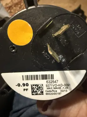 9371VO-HD-0091 FITS MPL Furnace Motor Air Pressure Switch