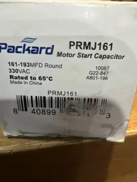 PRMJ161 FITS PACKARD Motor Start Capacitor Mfd Volt Vac