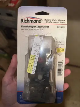 UV13359 FITS RHEEM RUUD Richmond Electric Water Heater Upper