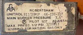 66-137-303 FITS ROBERTSHAW Gas Valve #2