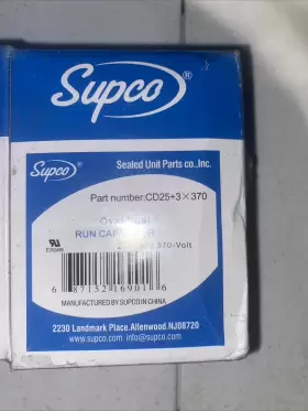 CD25 FITS SUPCO Pack Motor Dual Capacitor Mfd #2