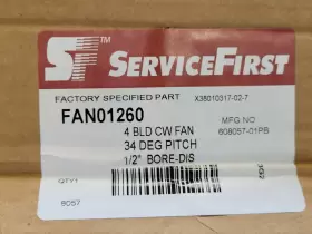 X380103170207 FITS TRANE AMERICAN STANDARD LAU Service First #3