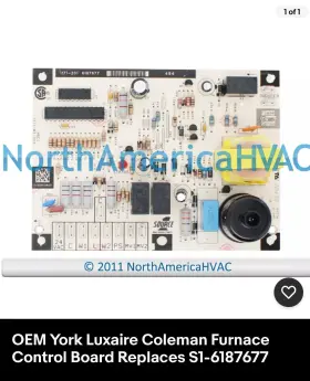 S1-6187677 FITS YORK LUXAIRE COLEMAN Furnace Control Board