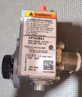 AP14269J GAS VALVE Lp Rheem Ruud Richmond Rodgers Water #2
