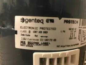 5SME39HXL024A GENTEQ Protech Furnace Motor Rpm #3