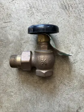 0100250034 HAMMOND Nos Radiator Valves Steam Angle