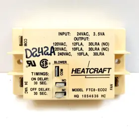 1054636 HEATCRAFT Fan Relay Control Board