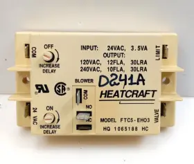 1065188 HEATCRAFT Fan Timer Icp Heil Hq Hc